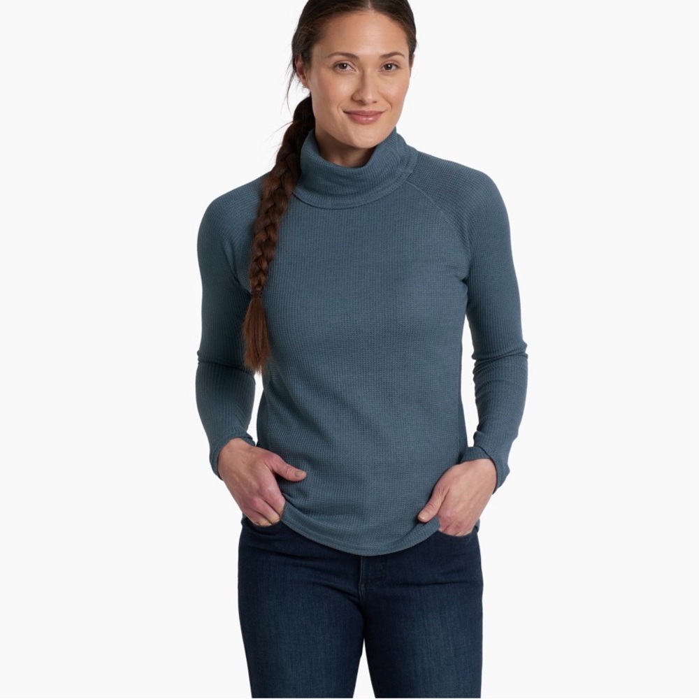 Kühl PETRA™ TURTLENECK Waffle Knit in Teal